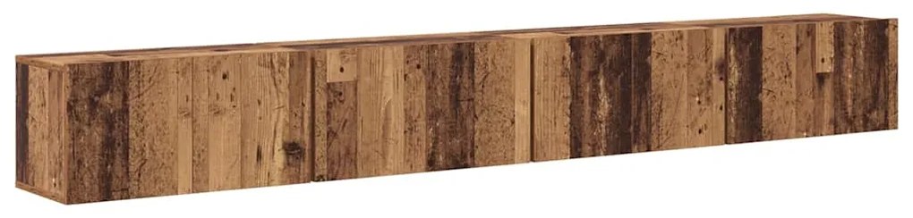 vidaXL Σετ επίπλου τηλεόρασης 4 pcs Παλαιό ξύλο 60 x 30 x 30 cm