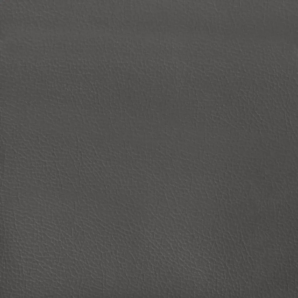 Πλαίσιο Κρεβατιού Γκρι 200x200 εκ. από Συνθετικό Δέρμα - Γκρι