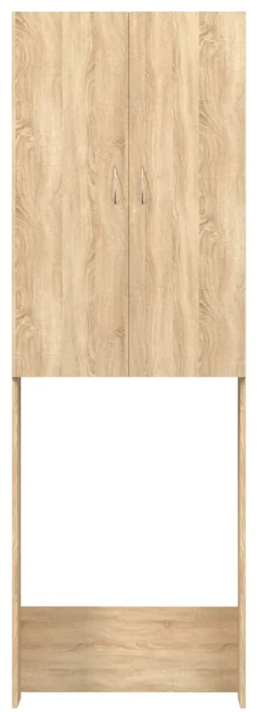 vidaXL Ντουλάπι Πλυντηρίου Sonoma Δρυς 64 x 25,5 x 190 εκ.