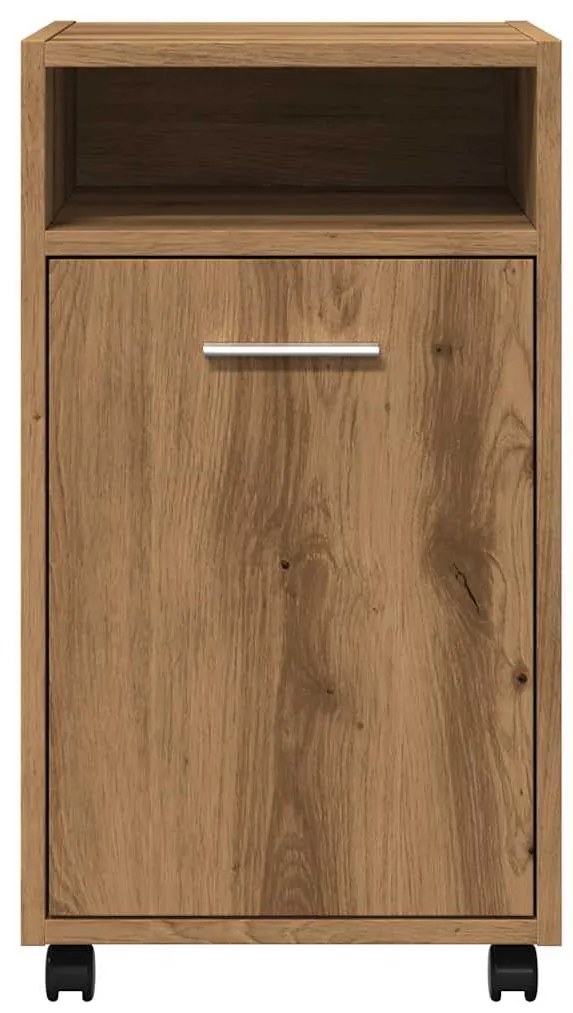 vidaXL ντουλάπι  με ροδάκια Artisan Oak 33x38x60 cm Κατασκευασμένο ξύλο