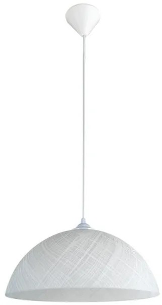 Κρεμαστό Φωτιστικό Οροφής 1xΕ27 Γυαλί Φ30cm PDA 106 Arlight-83462-Λευκό 0083462