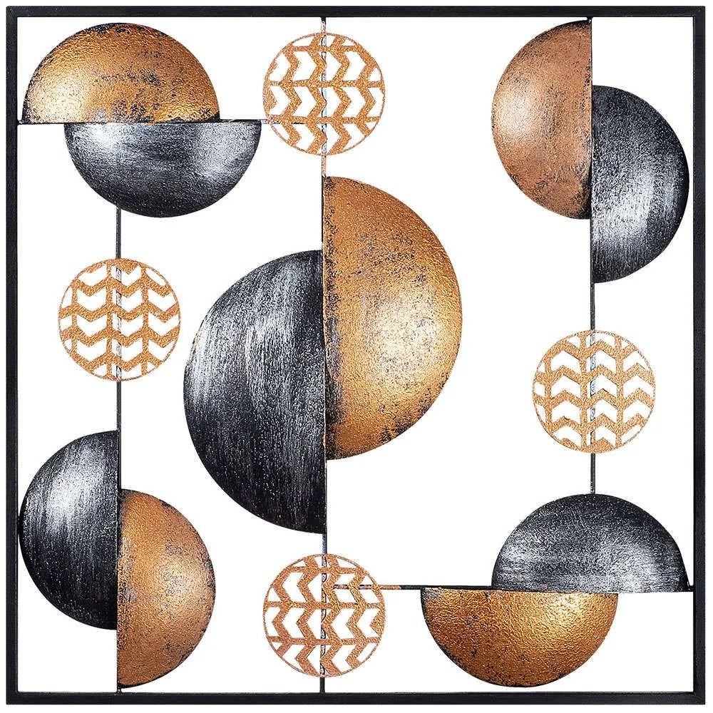 Διακοσμητικό Τοίχου My World 891TNL1569 55x5x55cm Multi Wallity Metal