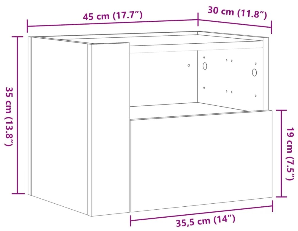 ΚΟΜΟΔΙΝΟ ΕΠΙΤΟΙΧΙΟ ΓΚΡΙ ΣΚΥΡΟΔΕΜΑΤΟΣ 45X30X35 ΕΚ. 848317