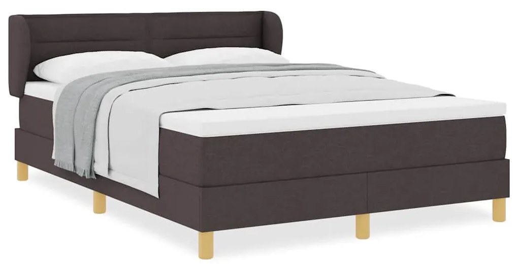 vidaXL Κρεβάτι με Ελατήρια και Στρώμα Κρεμ 90x200 εκ Υφασμα με στρώμα