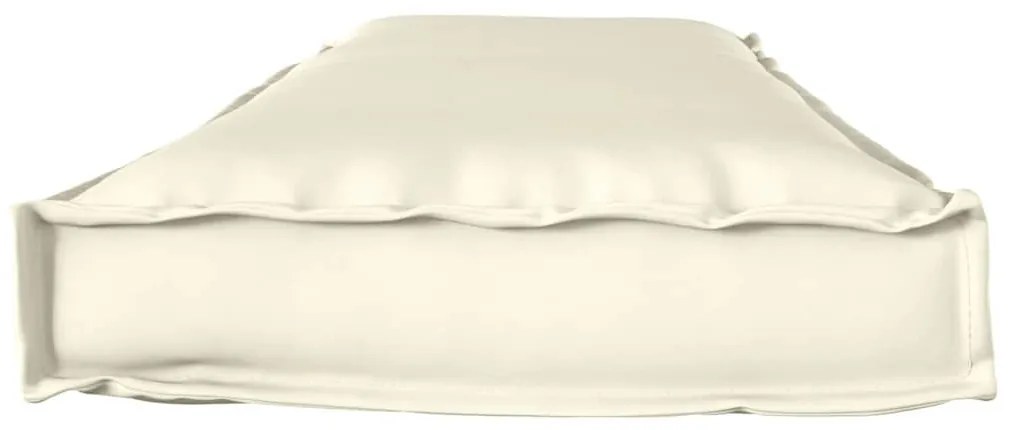 vidaXL Μαξιλάρι παλέτας για πάγκο Κρεμ 140 x 40 x 8 εκ. Ύφασμα Oxford