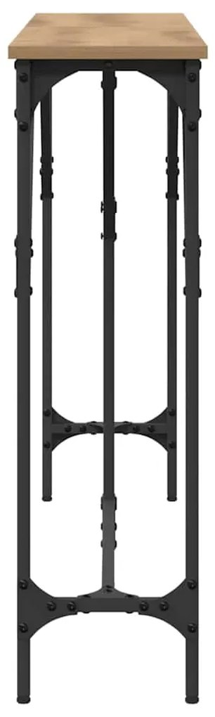 vidaXL Τραπέζι κονσόλας artisan δρυς 140 x 23 x 75 cm