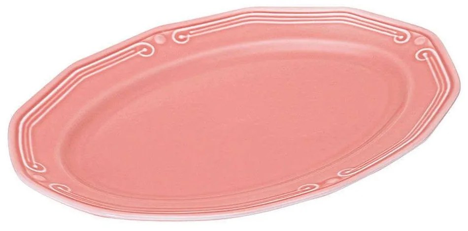 Πιατέλα Σερβιρίσματος Οβάλ Athénée 07-13585 25cm Rose Estia Porcelain
