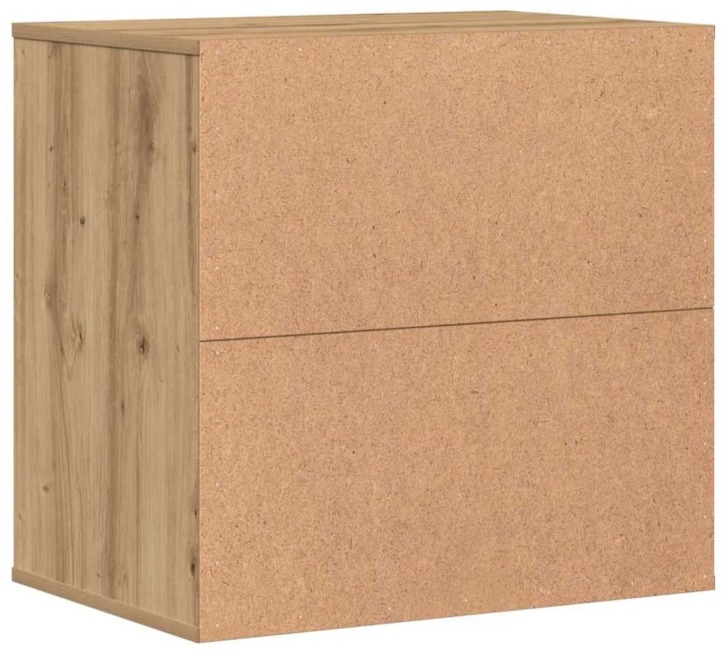vidaXL Συρταριέρα Γωνιακή Αρτισιανή Δρυς 60x41x58 εκ. Επεξεργ. Ξύλο