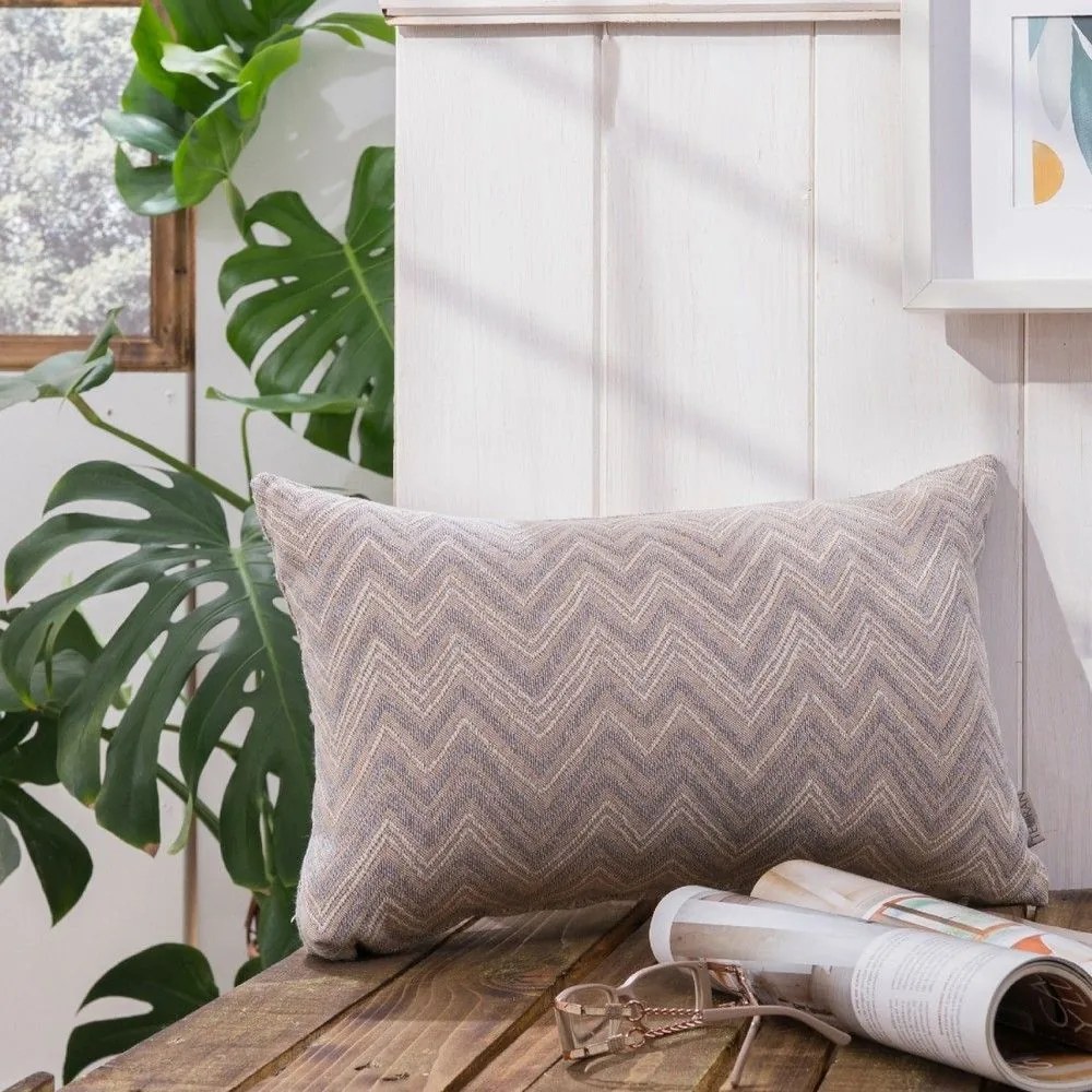 Μαξιλαροθήκη Διακοσμητική Piacenza 03 Greige Teoran 50X50 Cotton-Polyester