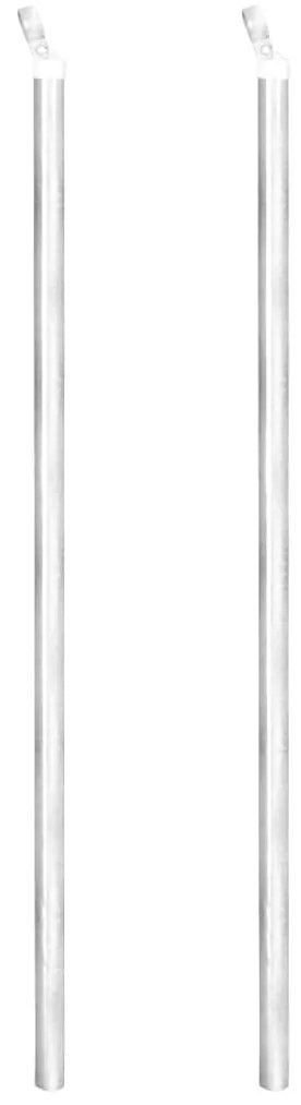 vidaXL Συρματόπλεγμα Ασημί 15 x 1 μ. Γαλβανισμένο Ατσάλι + Στύλοι