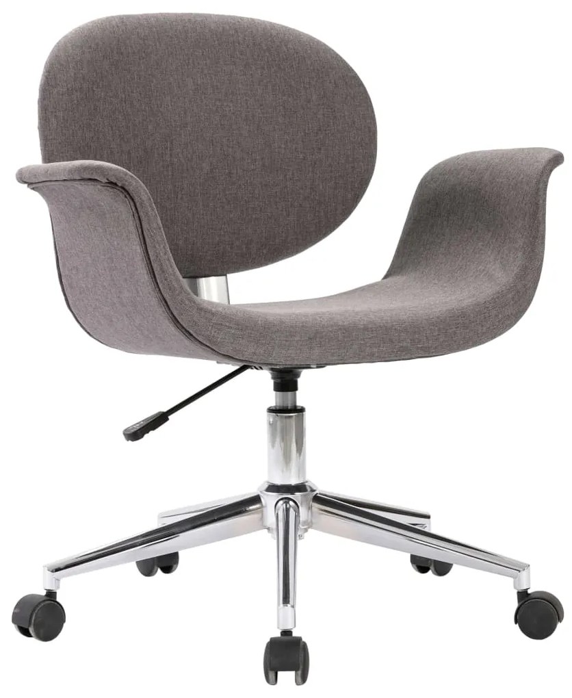 vidaXL Καρέκλα Γραφείου Περιστρεφόμενη Γκρι Υφασμάτινη