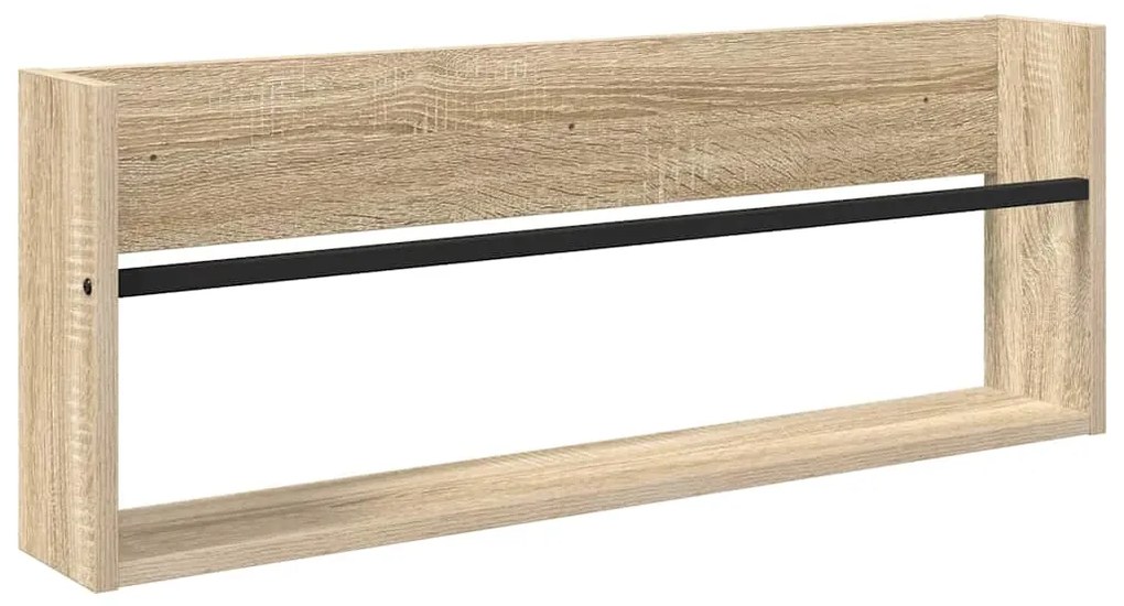 vidaXL Ράφι Περιοδικών Δρύς Sonoma 80 x 12 x 30 εκ Επεξεργασμένο ξύλο