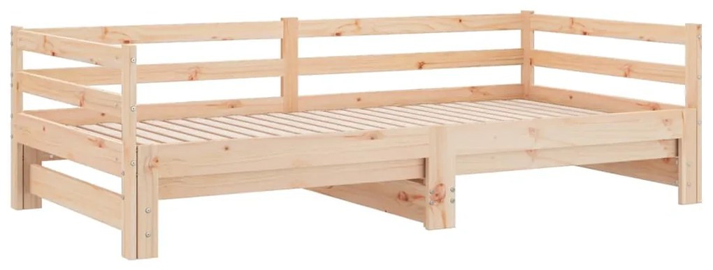 vidaXL Καναπές Κρεβάτι 2 x (90 x 200) εκ. από Μασίφ Ξύλο Πεύκου