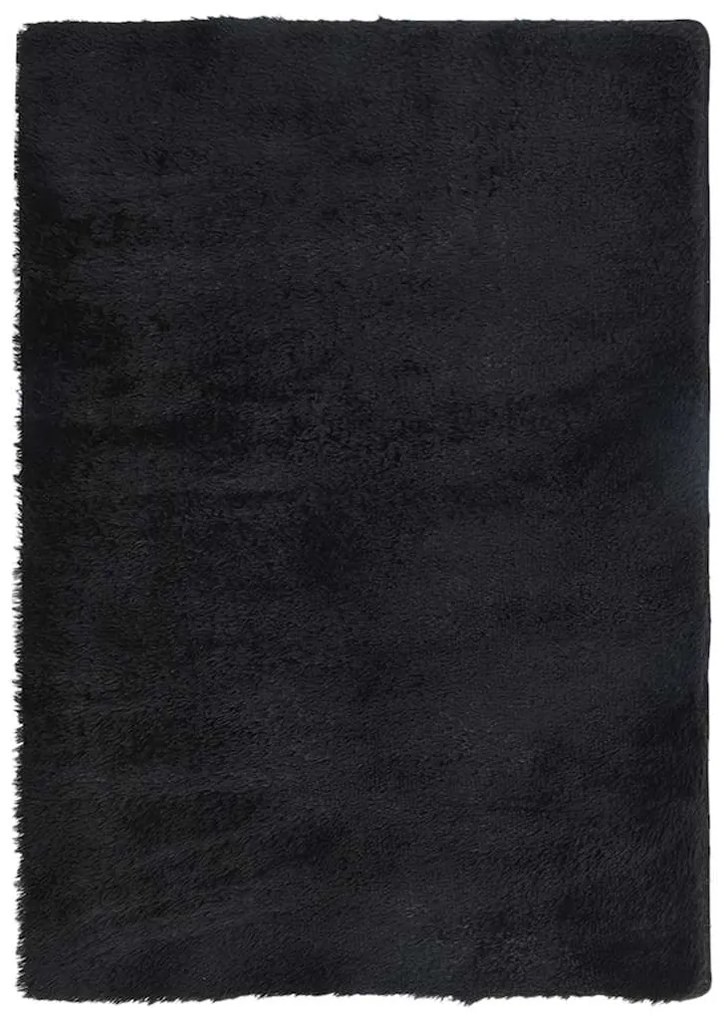 Χαλί Shaggy με Ψηλό Πέλος NAVARRA Μαύρο 240x340 εκ. πολυεστέρας - Μαύρο