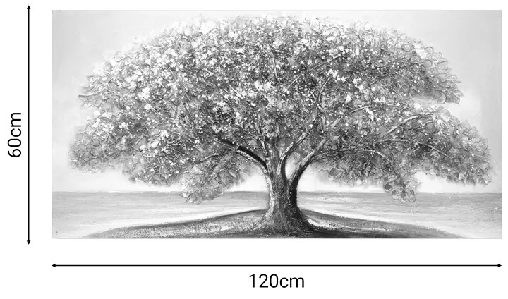 Πίνακας σε καμβά Forestree II Inart 120x3x60εκ - 296-000015