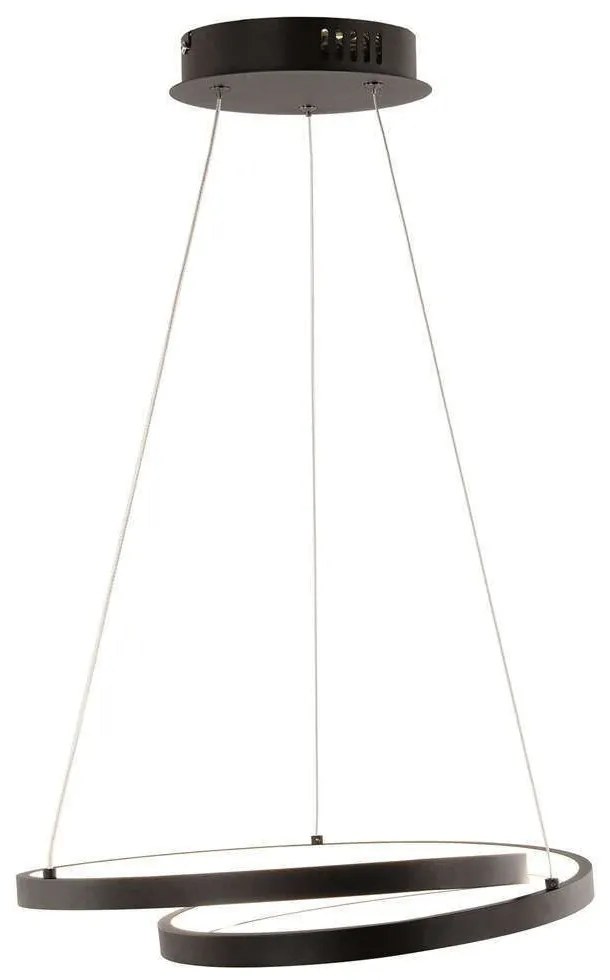 Φωτιστικό Οροφής  Lieve LED-LIEVE-S-NER 30W Led Φ40cm 150cm Black Luce Ambiente Design Aluminium