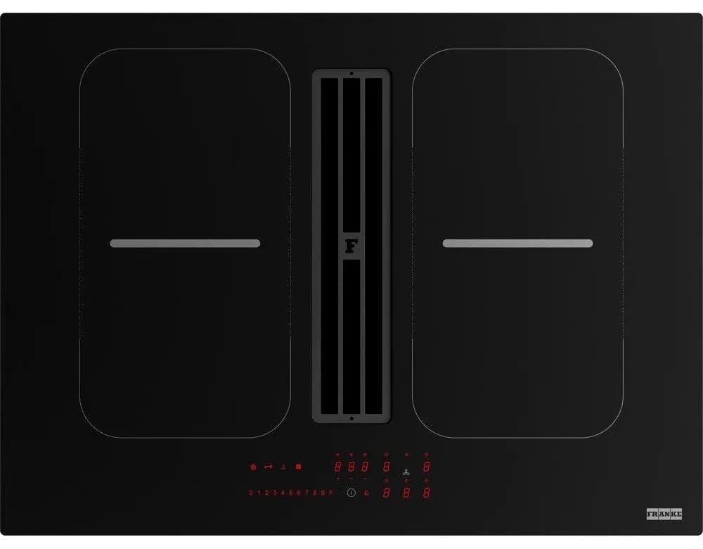 Franke Smart 7081R HI Εστία Απορρόφησης 70x50cm Μαύρο Γυαλί