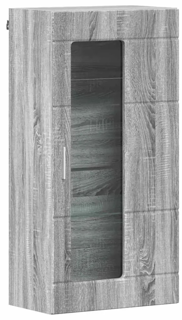 vidaXL Ντουλάπα τοίχου Γκρι sonoma 55 x 29 x 100 εκ Επεξεργασμένο ξύλο