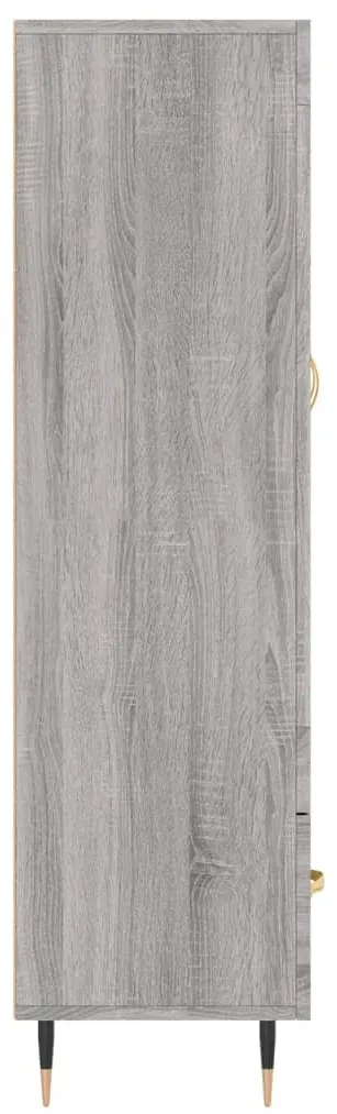 vidaXL Ντουλάπα Γκρι Sonoma 69,5 x 31 x 115 εκ. από Επεξεργασμένο Ξύλο