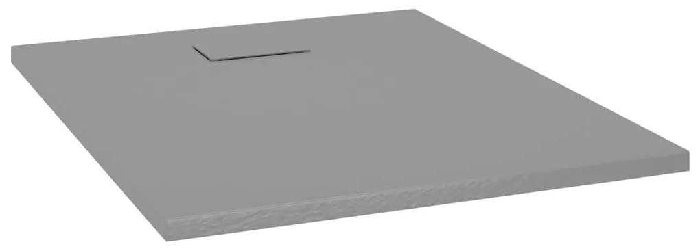 vidaXL Βάση Ντουζιέρας Γκρι 100 x 80 εκ. από SMC