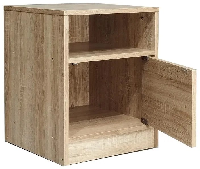 Κομοδίνο Foly με ένα ντουλάπι sonoma 40x40x50εκ 40x40x50 εκ.