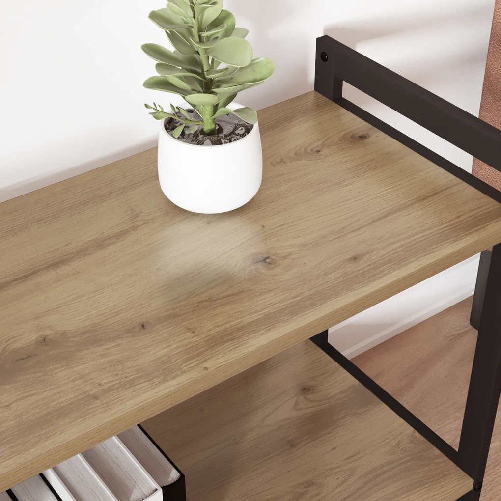 vidaXL Βιβλιοθήκη artisan δρυς 80 x 30 x 83 εκ Επεξεργασμένο ξύλο