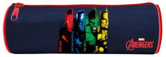 Bagtrotter κασετίνα βαρελάκι &quot;Avengers Blue&quot;  22x7x7εκ.  τμχ.