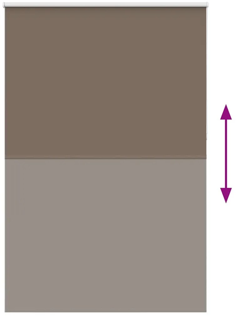 vidaXL Ρολέρ Μπλακάουτ Coffee 165x210 εκ. Πλάτος υφάσματος 161,6εκ.