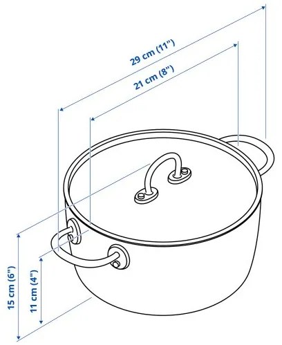 FINMAT κατσαρόλα με καπάκι, 3 l 405.175.72