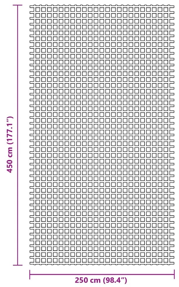 Χαλί Σκηνής Μπλε 4,5x2,5 μ.