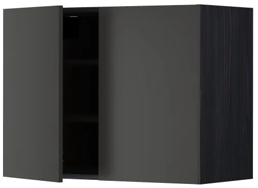 METOD ντουλάπι τοίχου με ράφια/2 πόρτες, 80x60 cm 994.986.80