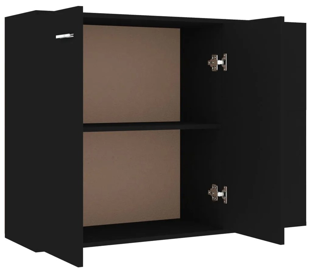 vidaXL Μπουφές Μαύρος 105 x 30 x 75 εκ. από Μοριοσανίδα