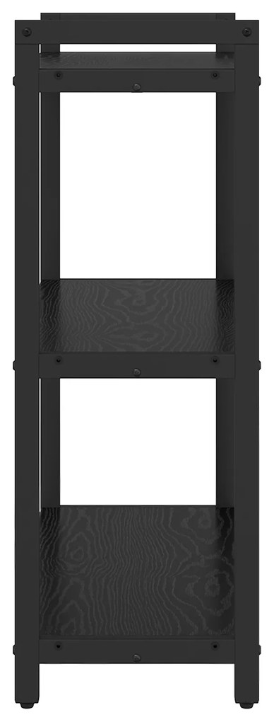 vidaXL Βιβλιοθήκη Μαύρη δρυς 60 x 30 x 83 εκ Επεξεργασμένο ξύλο