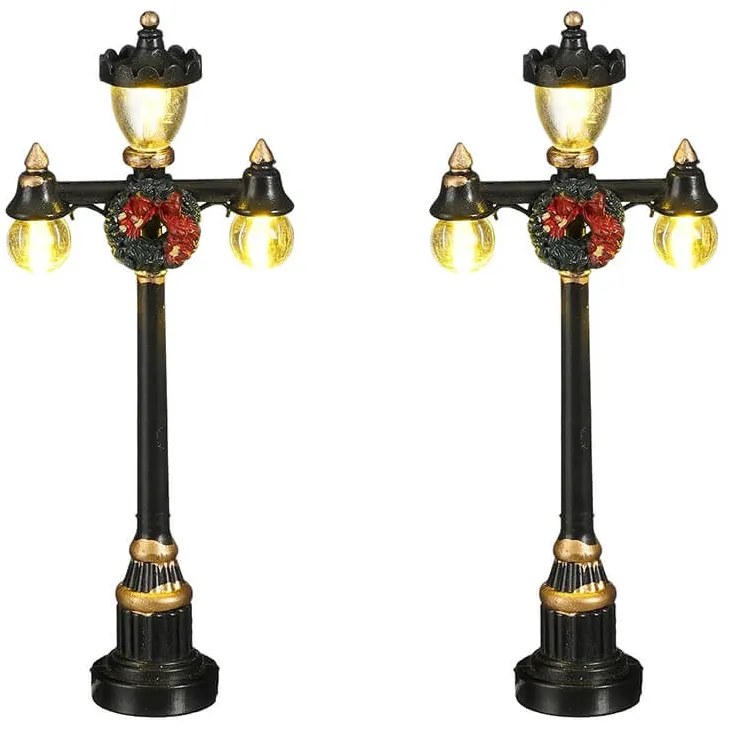 Σετ Διακοσμητική Μινιατούρα Φανάρι LuVille με φωτισμό LED και διαστάσεις 4.5x2x10.5cm - 2 τεμάχια