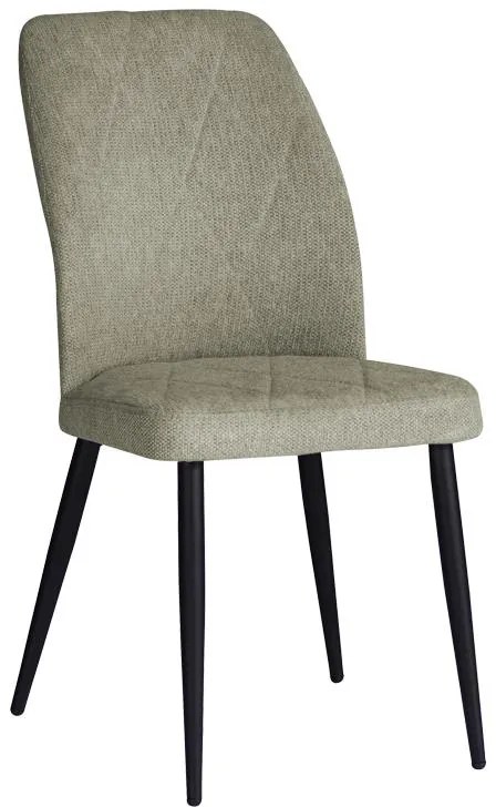 Καρέκλα Vika γκρι ύφασμα-πόδι μαύρο μέταλλο 48x58x90εκ 48x58x90 εκ.