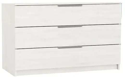 DRAWER Συρταριέρα με 3 Συρτάρια, Απόχρωση Άσπρο