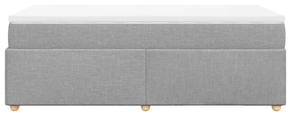 ΚΡΕΒΑΤΙ BOXSPRING ΜΕ ΣΤΡΩΜΑ ΑΝΟΙΧΤΟ ΓΚΡΙ 90X200 ΕΚ. ΥΦΑΣΜΑΤΙΝΟ 3285345