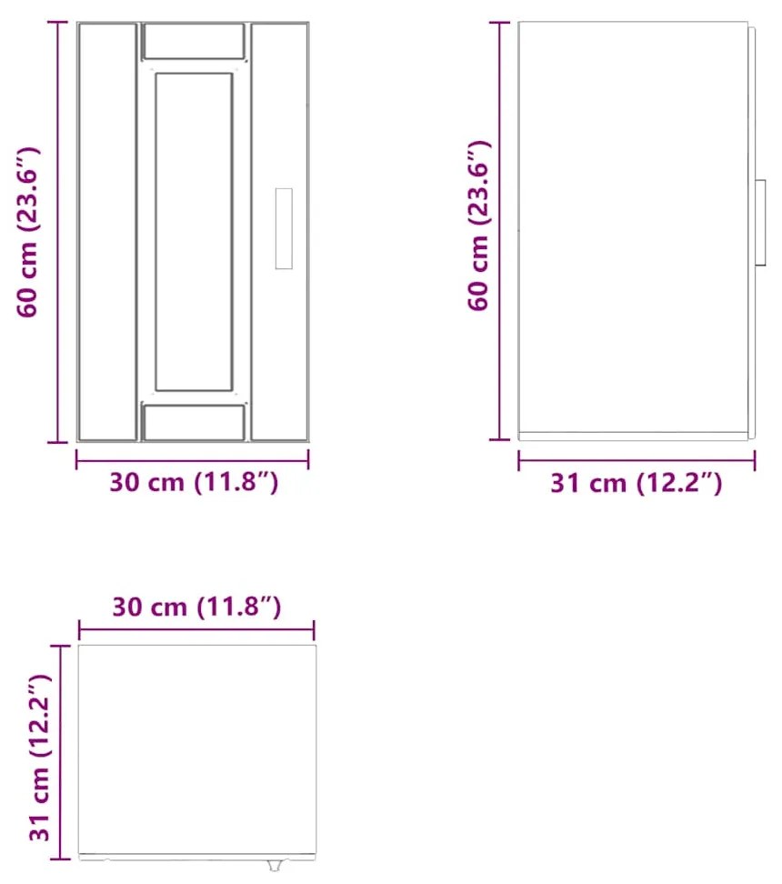 ΝΤΟΥΛΑΠΙ ΤΟΙΧΟΥ ΚΟΥΖΙΝΑΣ "PORTO" SONOMA OAK ENGINEERED WOOD 854020