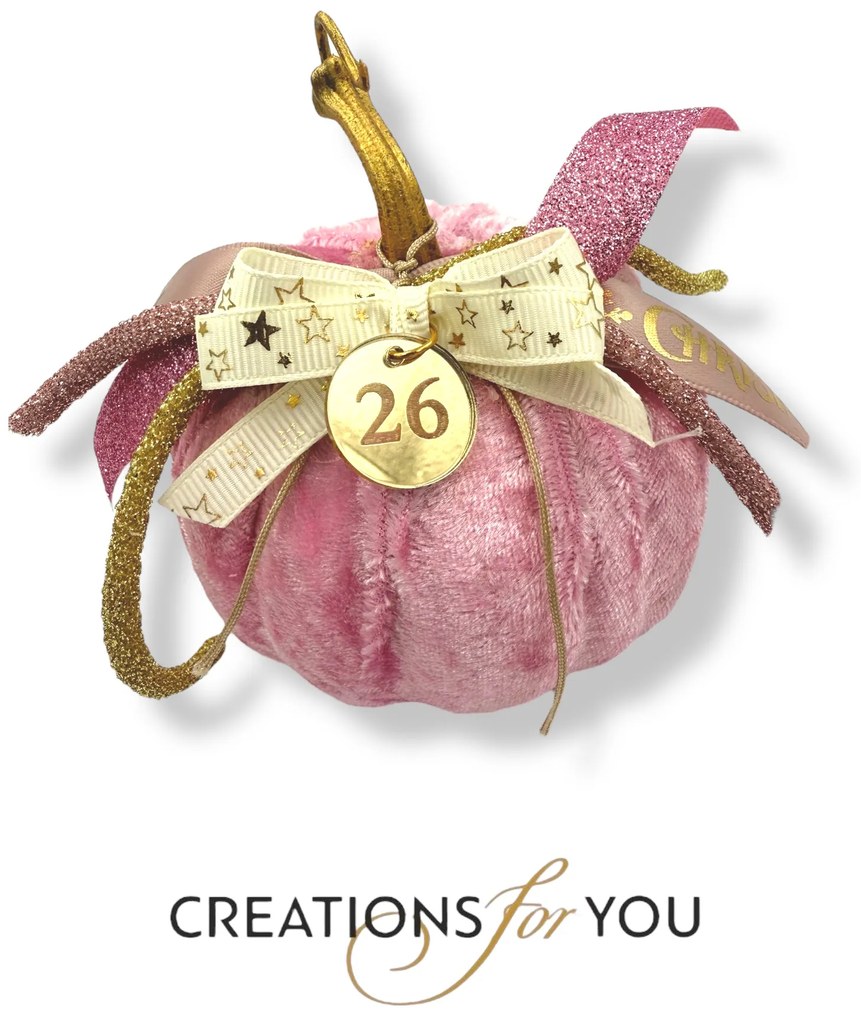 Κολοκύθα Ροζ βελούδινη μεσαία - Χρυσό