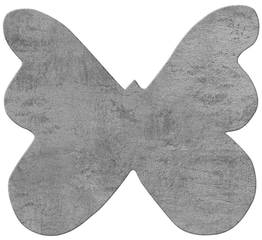 Παδικό Χαλί FEATHERY GREY BUTTERFLY 160 x 160 εκ.