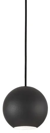 Κρεμαστό Φωτιστικό Οροφής 1xGU10 Μαύρο Φ11cm Mr Jack 231259 Ideal Lux 231259