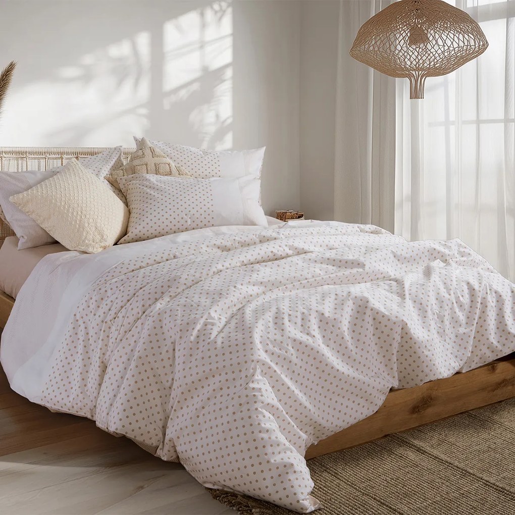 Σεντόνια Μονά (Σετ) Nef-Nef Homeware Smart Donter Beige Μπεζ ΧΩΡΙΣ ΛΑΣΤΙΧΟ 170x270