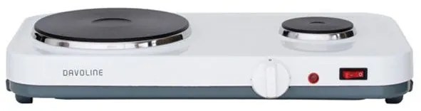 Davoline EK-1950W Επιτραπέζια Εστία Εμαγιέ Διπλή Λευκή