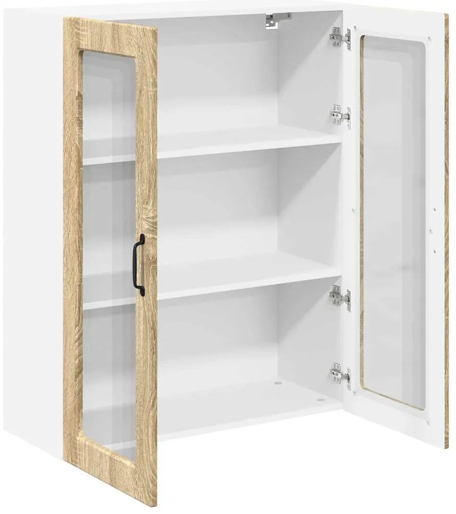 vidaXL Κρεμαστό ντουλάπι κουζίνας Δρύς Sonoma 80 x 31 x 100 εκ.