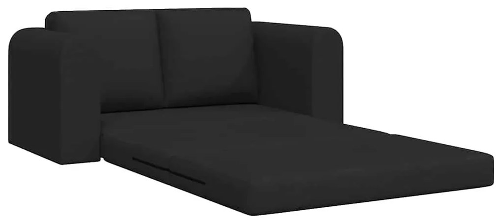 vidaXL Κρεβάτι καναπές Μαύρο 148 x 71 x 83 εκ. ύφασμα