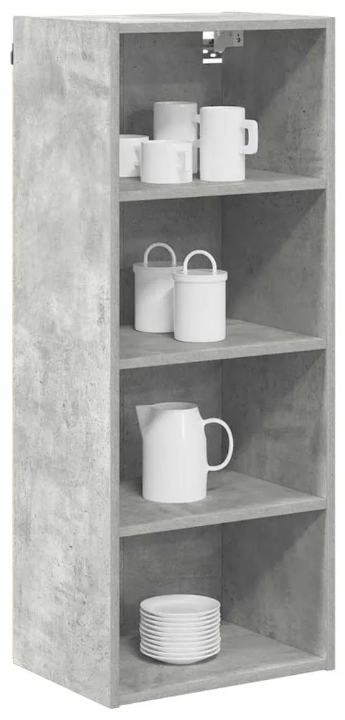 vidaXL Κρεμαστό ντουλάπι Σκυρόδεμα Γκρι 40 x 29,5 x 100 εκ.