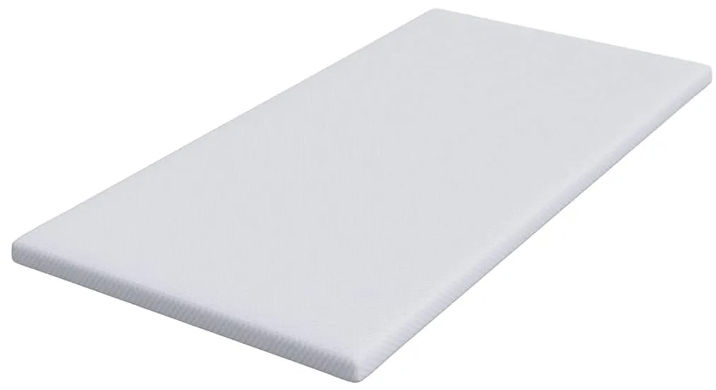 vidaXL Στρώματα Λευκό 90 x 200 cm 100% ύφασμα πολυεστέρα με τζακάρ