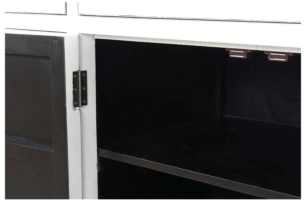 Σκευοθήκη DKD Home Decor Kamakura Λευκό Χρυσό Μέταλλο Λεύκες 150 x 50 x 80 cm (150 x 50 x 80 cm)
