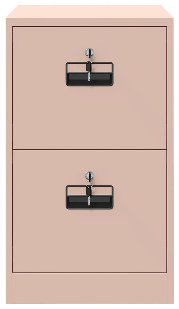 vidaXL Ντουλάπα Αρχείων Ροζ 44 x 50 x 106.5 εκ Ψυχρής Έλασης Χάλυβας