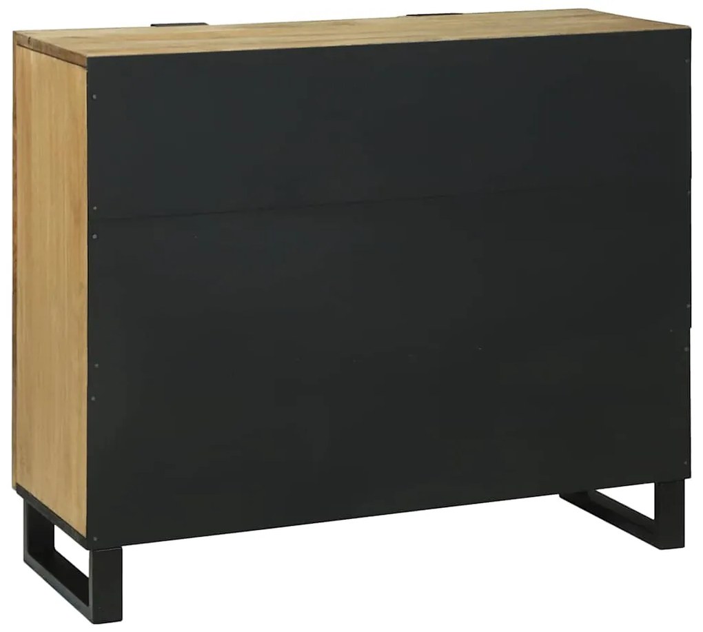 vidaXL Πλαϊνό Γραφείο Καφέ 90 x 33 x 75 εκ Μασίφ ξύλο μάνγκο
